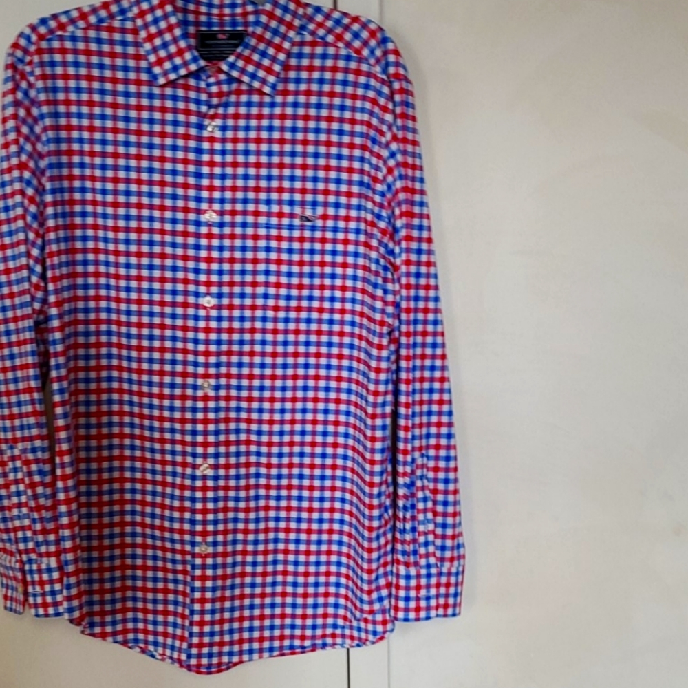 Vineyard Vines L red whitecand blue